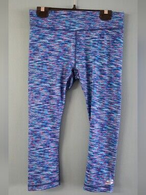Skechers Multi-Blue Space-Dye Kids Leggings (XL 14-16)